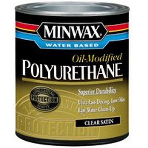 Minwax 63025 1 Quart Minwax Water Based Satin Polyurethane