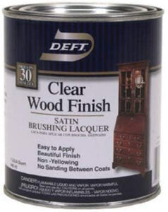 Deft DFT017-04 Clear Satin Wood Finish, Pack Of 4