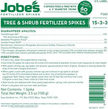 Load image into Gallery viewer, Jobe&#39;s Tree &amp; Shrub Fertilizer Spikes, 5 Spikes Clear Bag