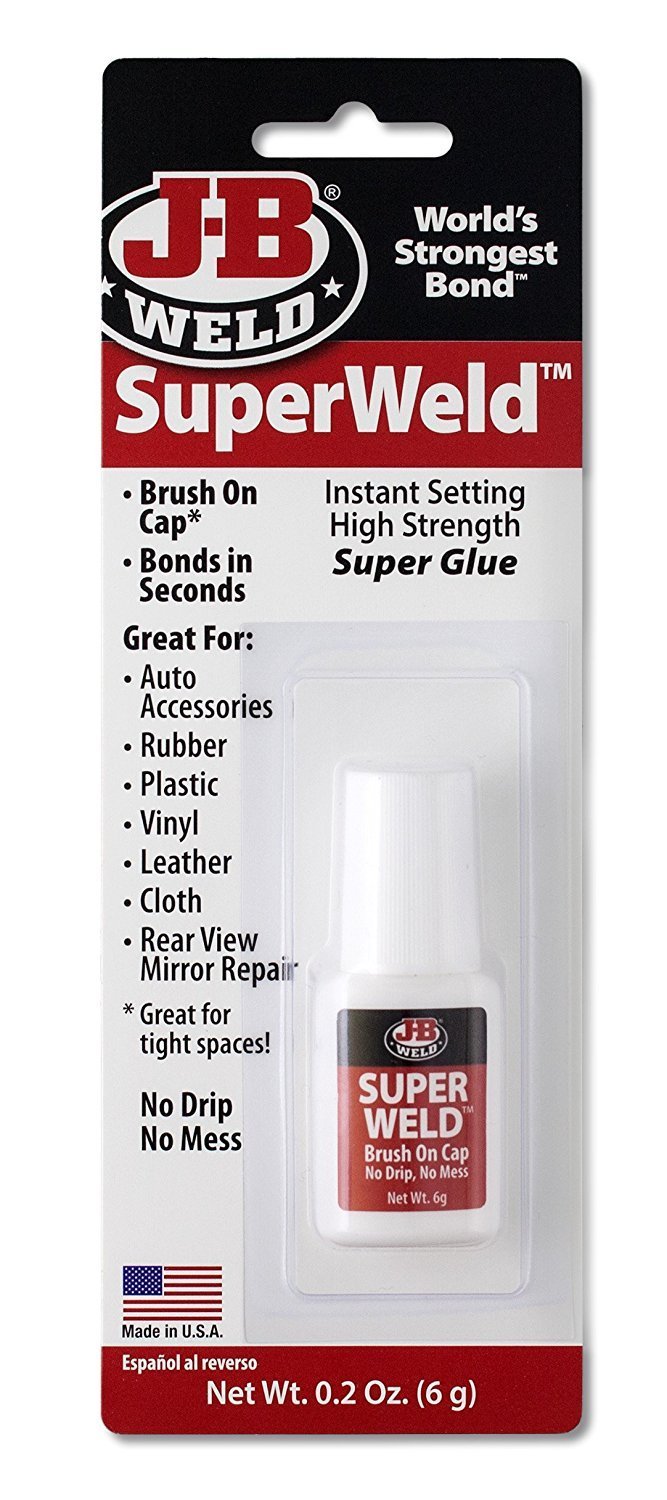 J-B Weld 33106 18 Pack 0.2 oz. Superweld Super Glue, Clear