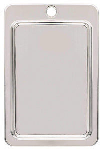 Amerock 263WCH Allison Cabinet Pull, 1-1/4 in Projection, 5 in L X 3/4 in W, Solid Ceramic Insert, White/Polished Chrome