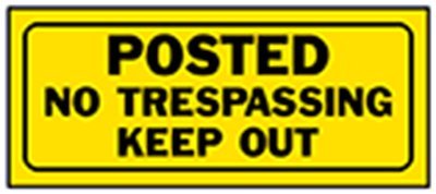 HY-KO Products 23004 Posted NO TRESPASSING Keep Out Heavy Duty Plastic Sign, 6
