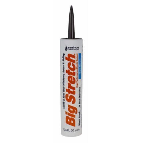 Sashco Inc 10008 18 Pack 10.5 oz. Big Stretch Acrylic Latex High Performance Caulking Sealant, Dark Brown