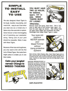 WEED TIGER INC. 9333CD Weed Tiger Precut Trimmer Line
