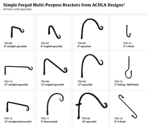 Achla Designs S-Hook Extender Bracket, 8-inch  (TSH-16)