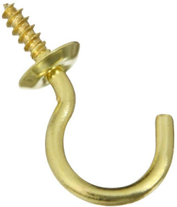 National Hardware N119-719 2021 Cup Hook in Solid Brass