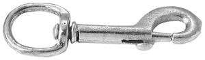 Campbell T7605801 Swiveling Bolt Snap, Malleable, Zinc Plated, 5/8" Round Eye, 3/8" Opening, 4" Length, 110 lbs Working Load Limit, (Pack of 10)