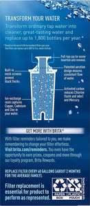 Brita Standard Replacement Filters for Pitchers and Dispensers, 1ct, White