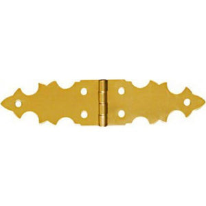 NATIONAL/SPECTRUM BRANDS HHI N211-417 5/8-Inch Brass Decor Hinge, 2-Pack