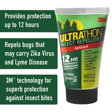 Load image into Gallery viewer, 3M Ultrathon Insect Repellent Lotion, 2 oz, Repels Mosquitoes, Flies, Gnats and Ticks