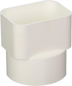 Genova Products S45233 Styrene Downspout Adapter, 2" x 3" x 3"