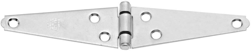 National Hardware N127-969 282 Heavy Strap Hinges in Zinc, 4