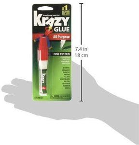 Krazy Glue All Purpose Super Glue Pen, Fine Tip, 3 Grams