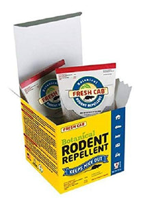 Fresh Cab Botanical Rodent Repellent 32 Scent Pouches - EPA Registered, Keeps Mice Out