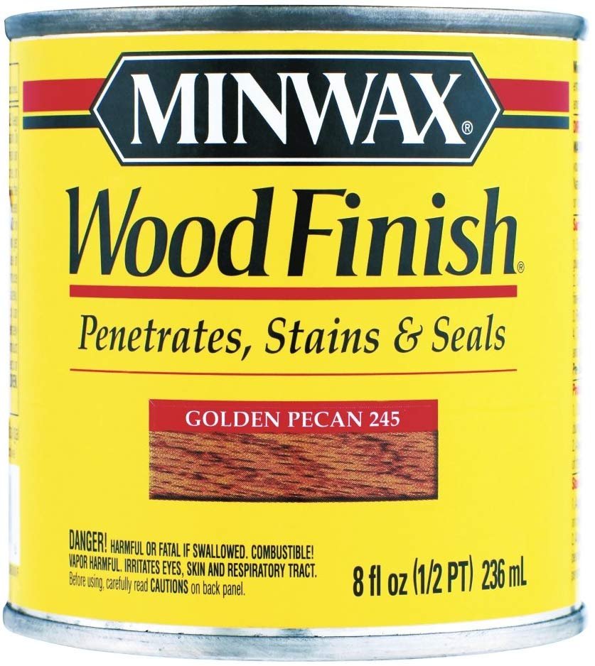 Minwax 22450 1/2 Pint Golden Pecan Wood Finish Interior Wood Stain