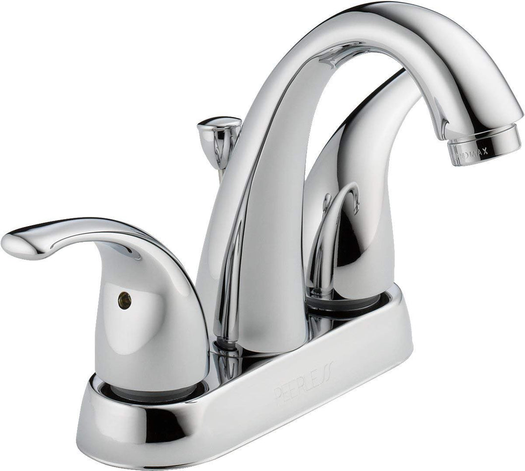 Peerless Tunbridge 2-Handle Centerset Bathroom Faucet with Pop-Up Drain Assembly, Chrome P299695LF