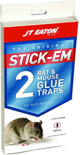 Load image into Gallery viewer, JT Eaton 155N Stick-Em Rat and Mouse Size Glue Trap, 2-Pack