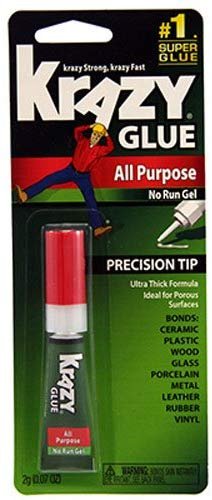 Krazy Glue EPIKG86648R KG86648R Glue with All-Purpose Gel, 0.07 Oz, Clear