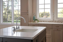 Load image into Gallery viewer, Peerless Claymore 2-Handle Kitchen Sink Faucet with Side Sprayer, Chrome P299575LF