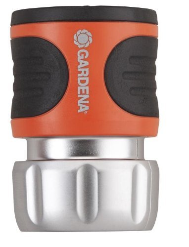 GARDENA Metal Alloy Hose Connector with Water Stop