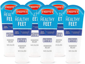 O'Keeffe's Healthy Feet Foot Cream, 3 ounce Tube, (Pack of 4)