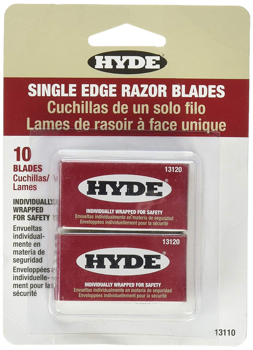 Hyde Tools 13110 10PK SGL Edge Blades