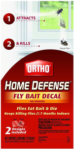 Ortho Home Defense Window Decal Fly Killer Bait (2 Pack) (Case of 18)