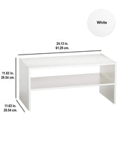Load image into Gallery viewer, ClosetMaid 8993 Stackable 24-Inch Wide Horizontal Organizer, White