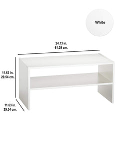 ClosetMaid 8993 Stackable 24-Inch Wide Horizontal Organizer, White