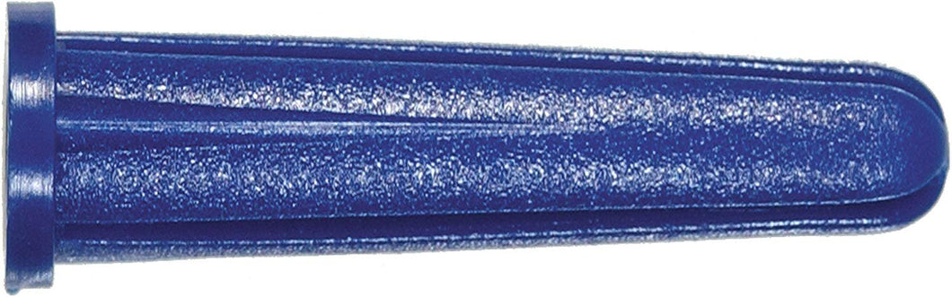 The Hillman Group 5036 8-10 Blue Conical Plastic Anchor, 14-Pack