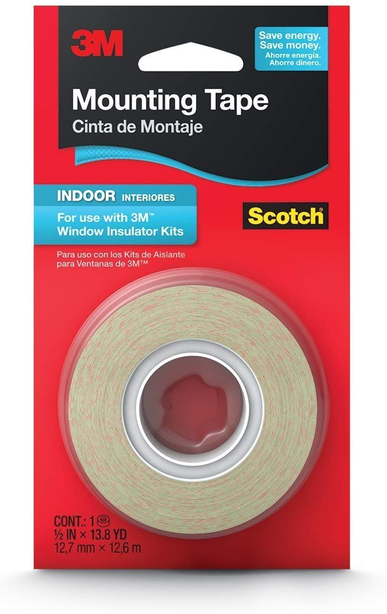 3M Indoor Insulator Film Mounting Tape, .5-Inch by 13.8-Yard, 4-PACK