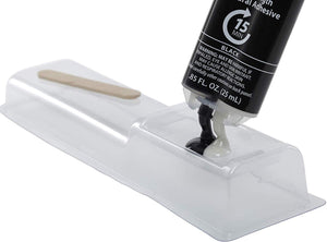 J-B Weld 50139 Plastic Bonder Body Panel Adhesive and Gap Filler Syringe - Black - 25 ml