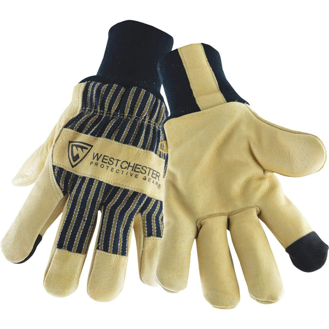 West Chester Holdings 97900/XL Pigskin Palm Glove, X-Large, Beige/Black
