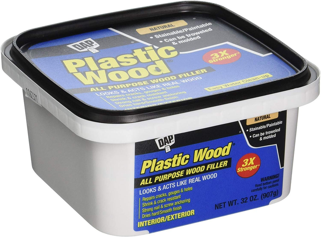 DAP 00525 Plastic Wood Filler, Natural
