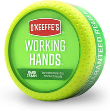 Load image into Gallery viewer, O&#39;Keeffe&#39;s Working Hands Hand Cream, 3.4 ounce Jar