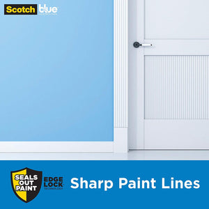 Scotch Painter's Tape 2090EL-36E Trim + Baseboards, 1.41" Width, Blue
