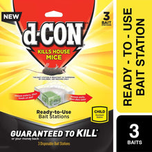 Load image into Gallery viewer, D-ConMouse Poison Bait Station, 3 Count