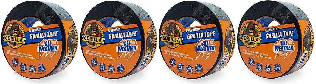 Gorilla All Weather Outdoor Waterproof Duct Tape, UV and Temperature Resistant, 1.88