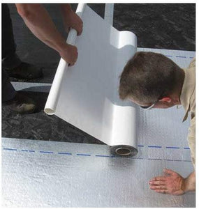 MFM Peel & Seal Self Stick Roll Roofing (Carton of 4, 9in. Aluminum)
