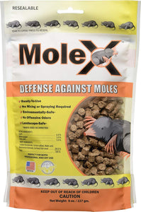 RatX Killer Pellets, 8 oz. Bag EcoClear Products 620204, MoleX All-Natural Non-Toxic Humane Mole