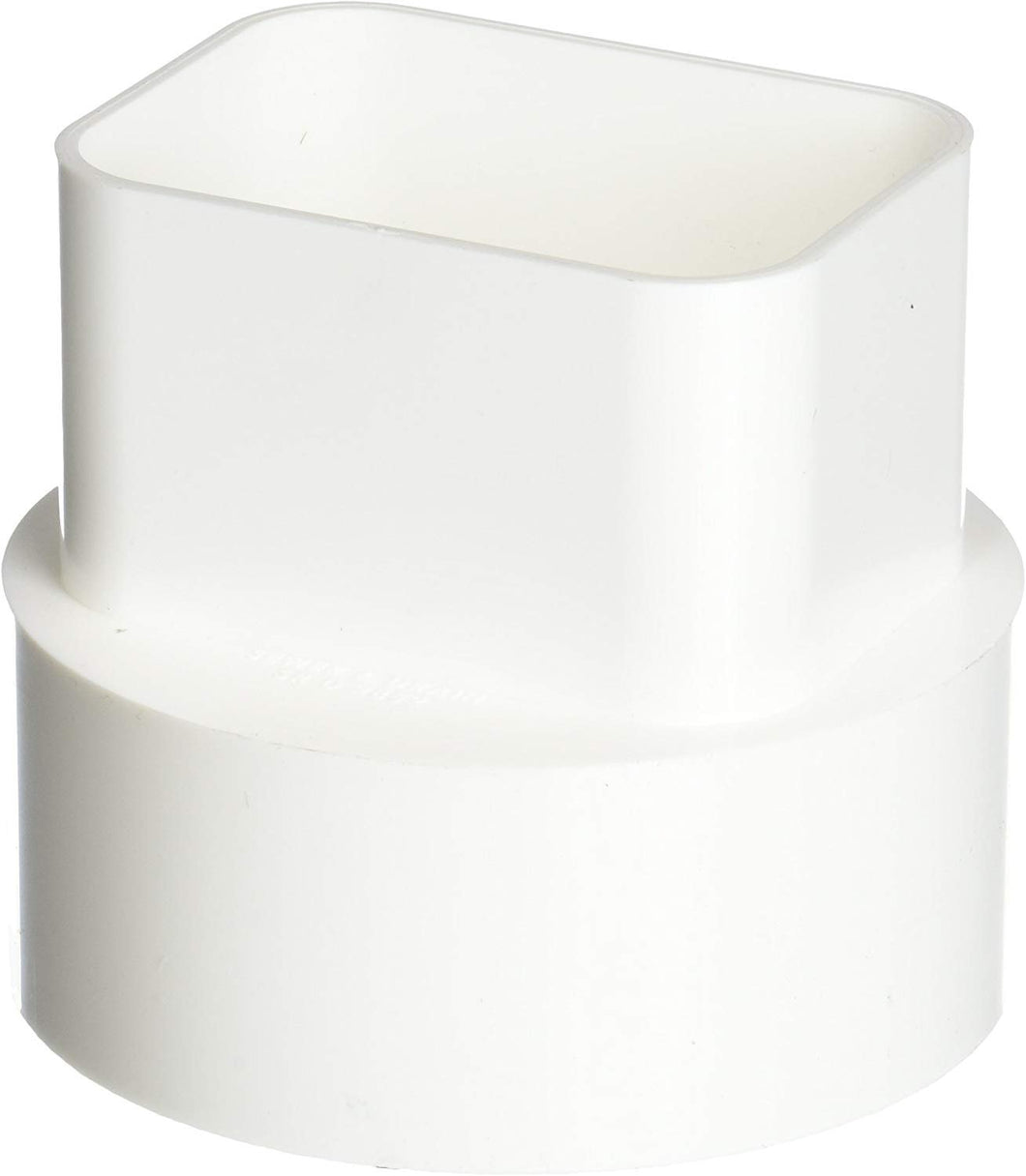 Genova Products S45234 Styrene Downspout Adapter, 2