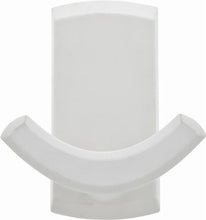 Load image into Gallery viewer, HIGH &amp; MIGHTY Hillman Fasteners 515801 Double Plastic Hook, White, Holds 20-Lbs. - Quantity 4