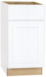 Rsi Home Products Sales 18" W X 34.5" H X 24" D White Finish Assembled Base Cabinet,