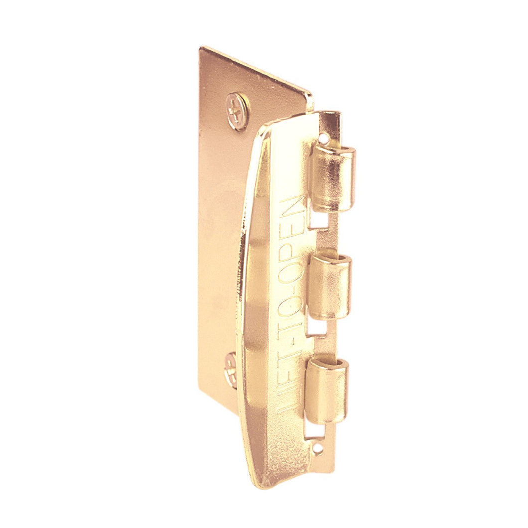 Prime-Line U 9887 Flip Action Door Lock – Reversible Brass Privacy Lock with Anti-Lock Out Screw for Child Safe Mode, 2-3/4”
