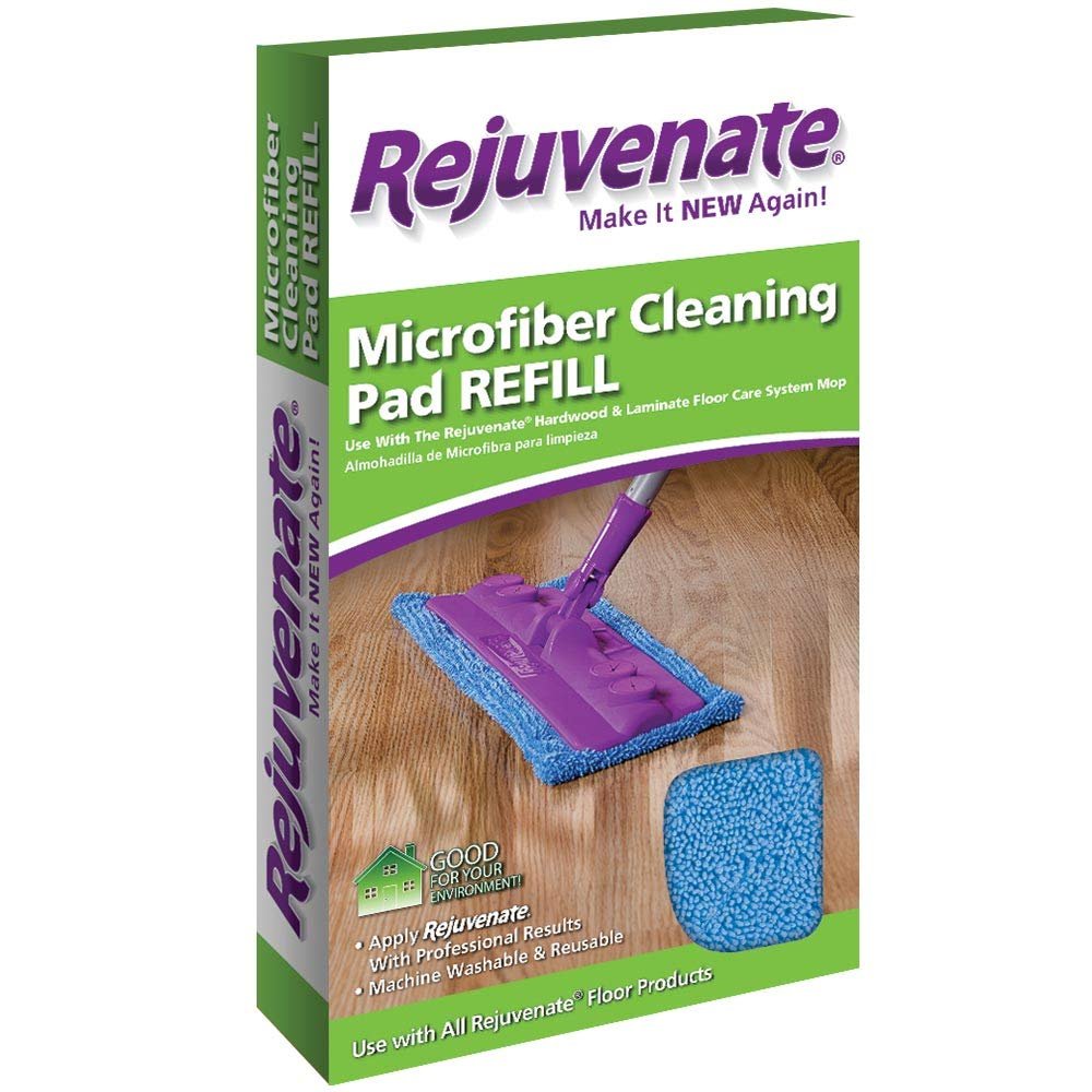 Rejuvenate Microfiber Cleaning Pad Refill Fits Hardwood & Laminate Floor Care System Mop – Use with all Rejuvenate Floor Cleaning and Restoration Products