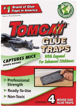 Load image into Gallery viewer, Tomcat Mouse Size Glue Traps, 4-Pack (Eugenol Formula)