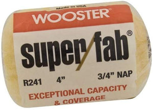 Wooster Brush R241-4 Super/Fab Roller Cover, 3/4-Inch Nap, 4-Inch