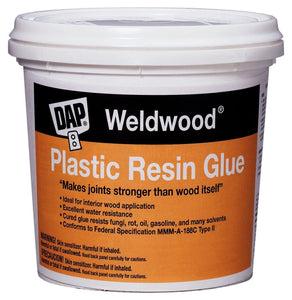 DAP 00204 Weld Wood Plastic Resin Glue, 4.5 Lb, Pail, Tan, Powder