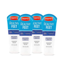 Load image into Gallery viewer, O&#39;Keeffe&#39;s Healthy Feet Foot Cream, 3 ounce Tube, (Pack of 4)