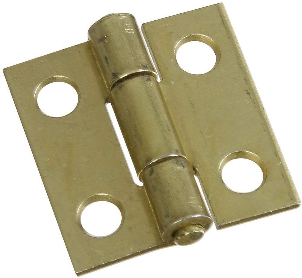 National Hardware N145-946 V518 Non-Removable Pin Hinges in Brass, 2 pack